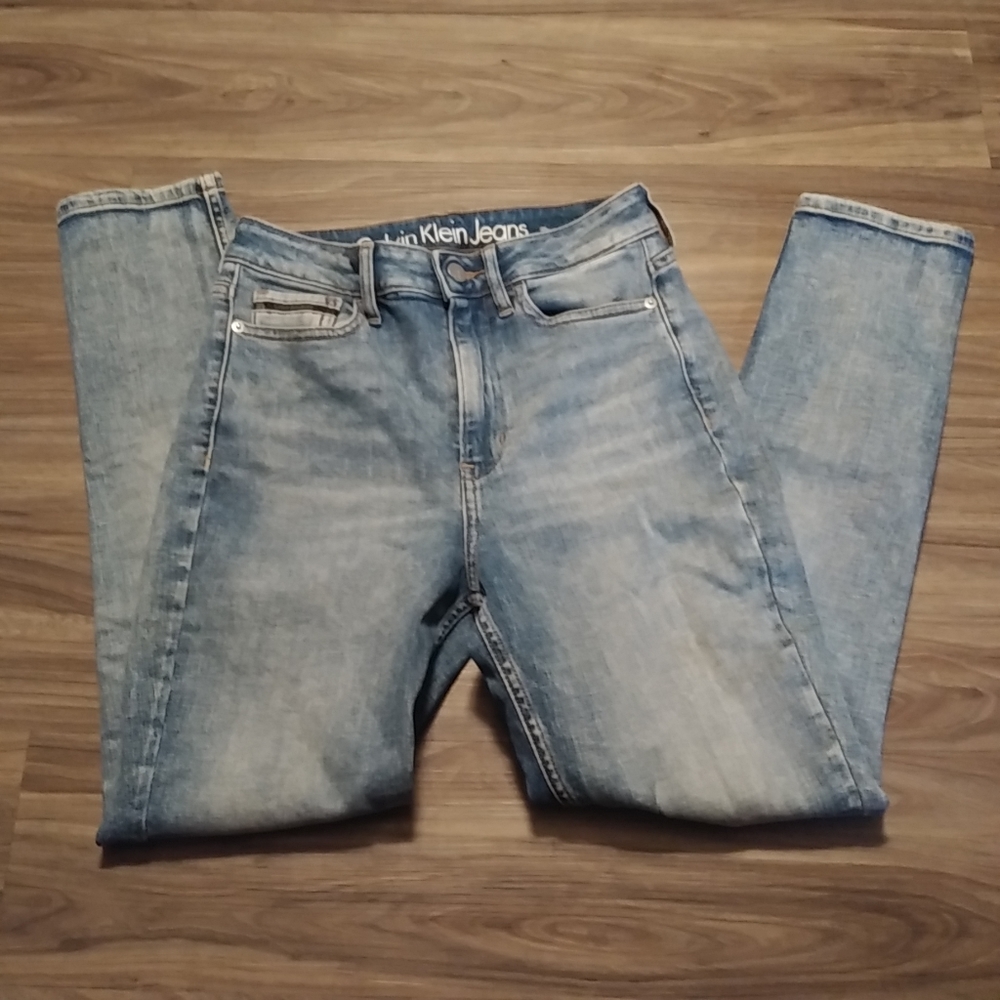 Ck jeans high rise ankle skinny jeans